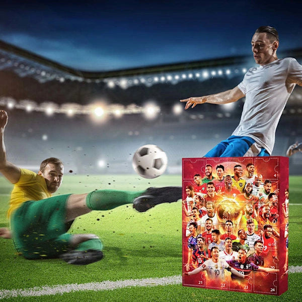 Advent Calendar VM Fotboll 2025 – Julkalender med fotbollsstjärnor Messi, Mbappé, Ronaldo m.fl. Advent Calendar VM Fotboll 2025 – Julkalender med fotbollsstjärnor Messi, Mbappé, Ronaldo m.fl.